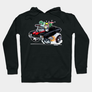 MONSTER MUSCLE Black n Red 1971 Chevelle Hoodie